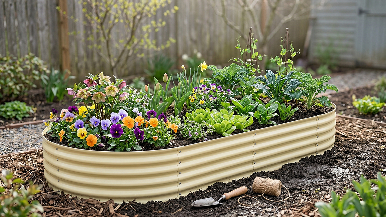 Spring Flower Bed Planning Guide: Cool-Season Flowers and Vegetables