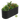 Black 36" tall oval galvanized raised garden bed filled with diverse plants. Includes x10 pack.