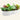 12" Oval galvanized raised garden bed with diverse plants