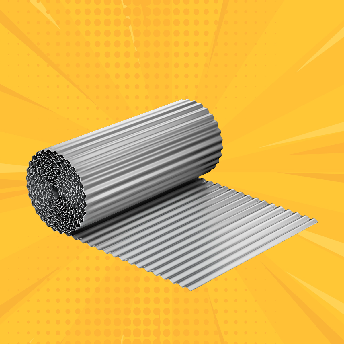 Metal Corrugated Garden Edging