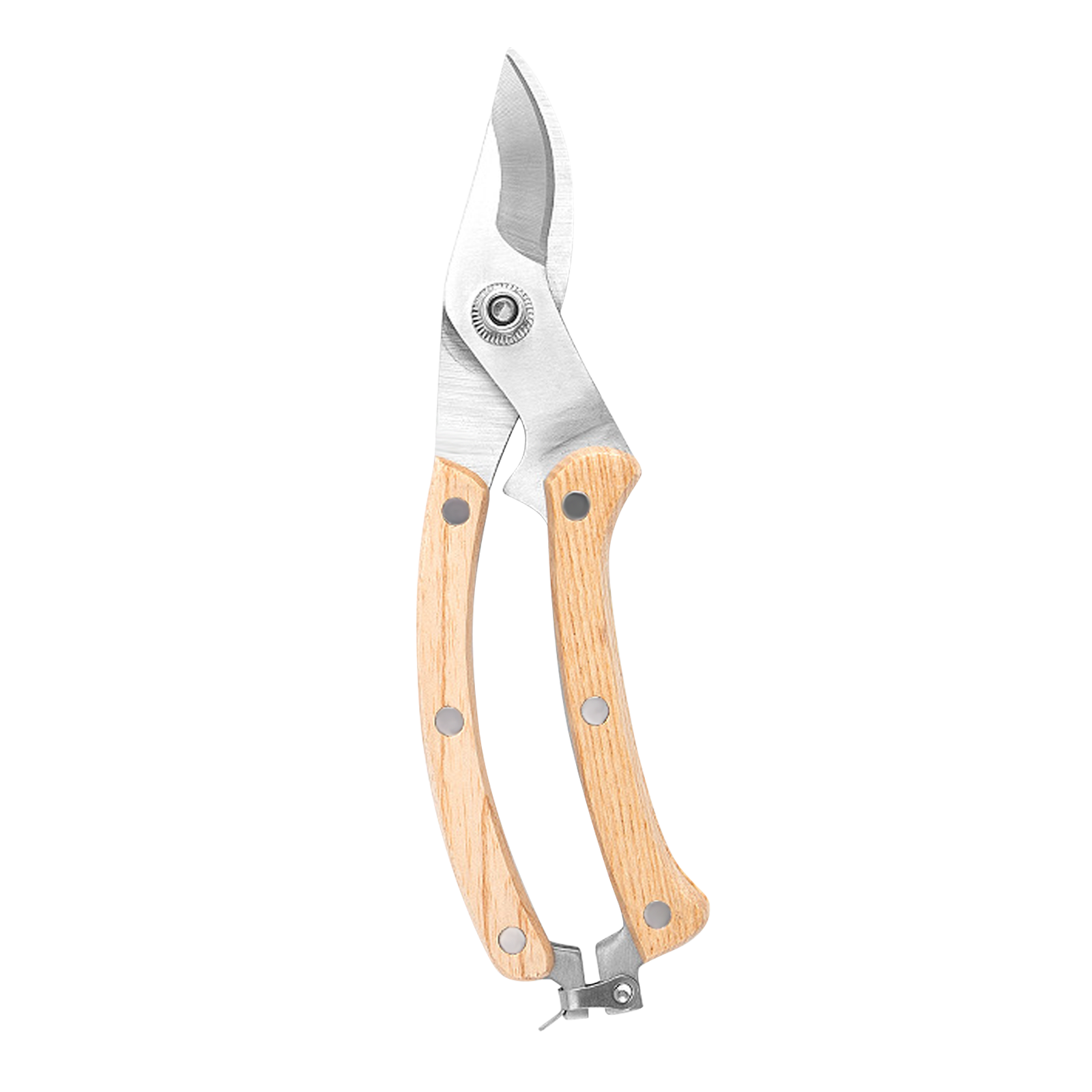 Wood Handle Pruning Shears (7.8")