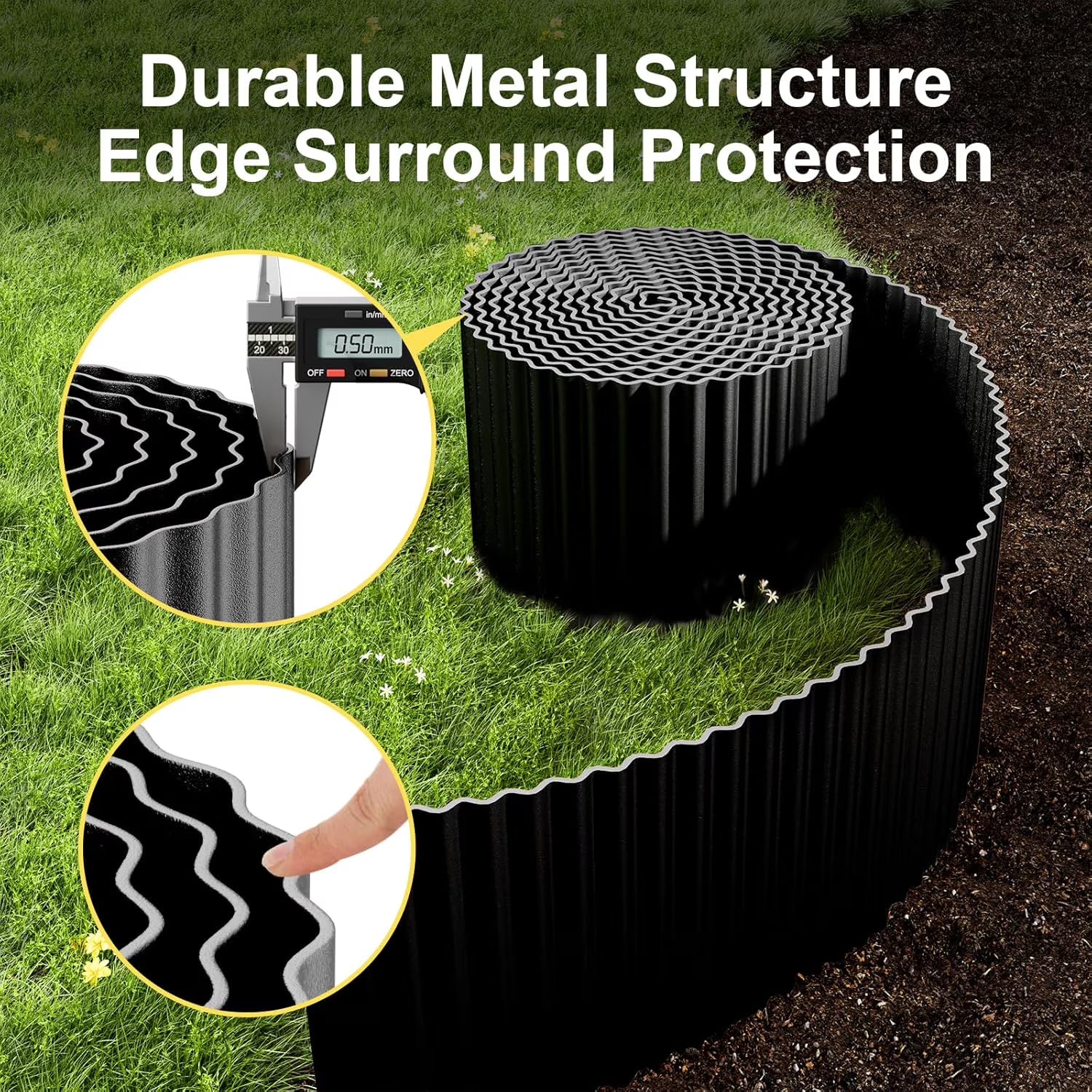 Corrugated Garden Edging Border, 10