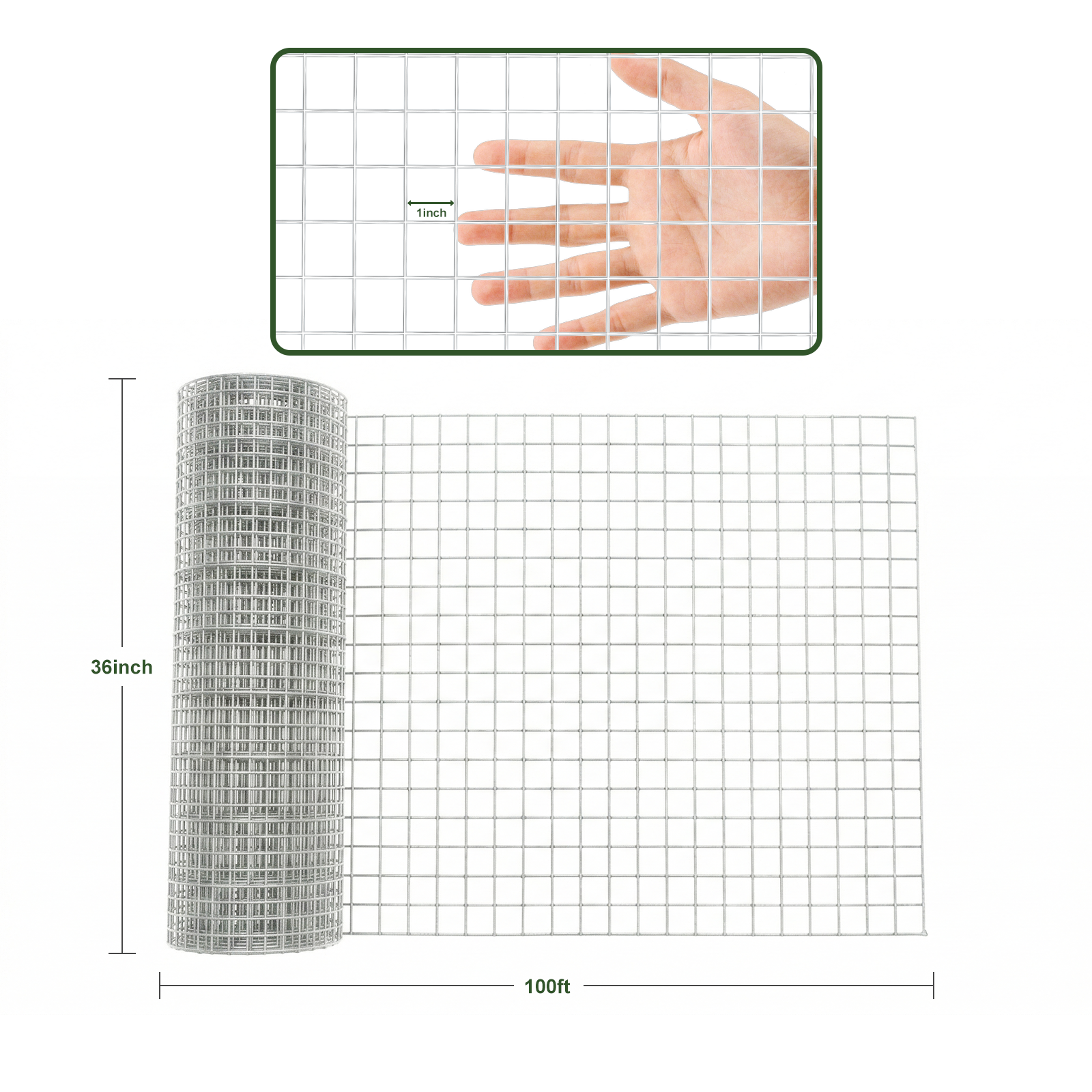 1 inch Galvanized Hardware Cloth Chicken Wire Mesh Fence