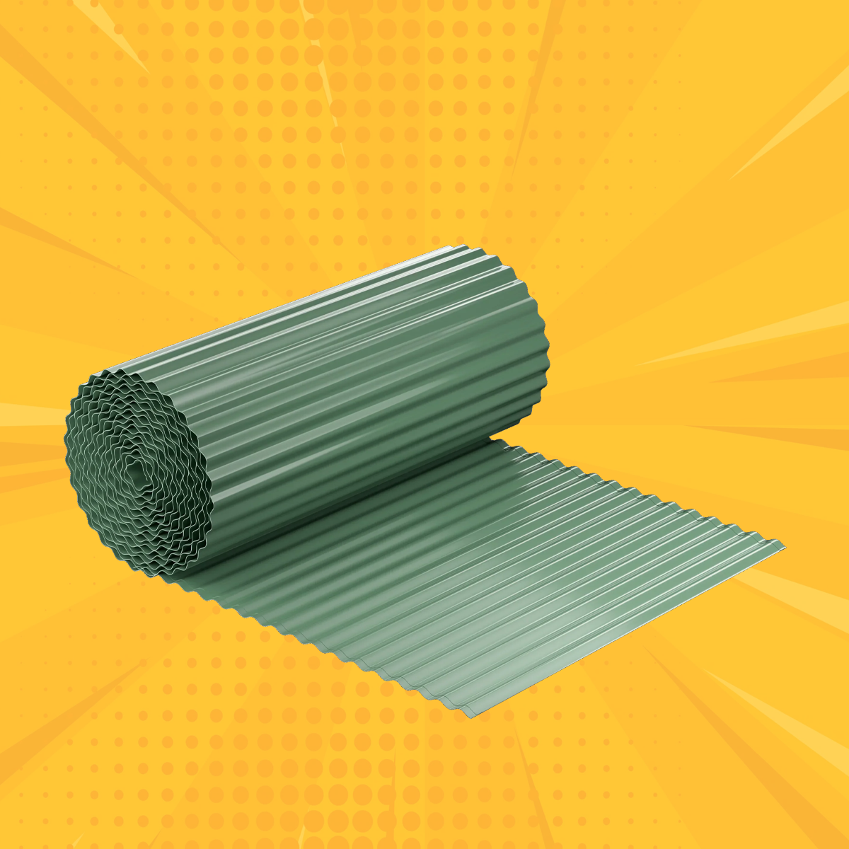 Metal Corrugated Garden Edging