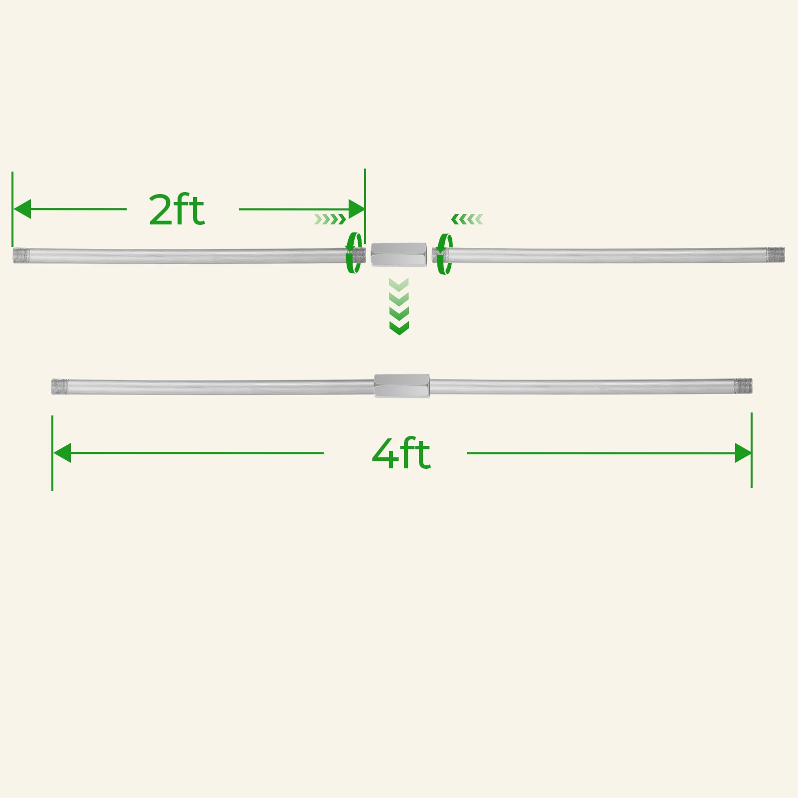 Bracing Rods/Bracing Bars/ Support Rods for Galvanized Metal Raised Beds