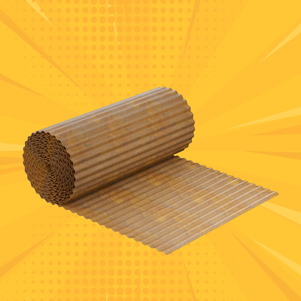 Metal Corrugated Garden Edging