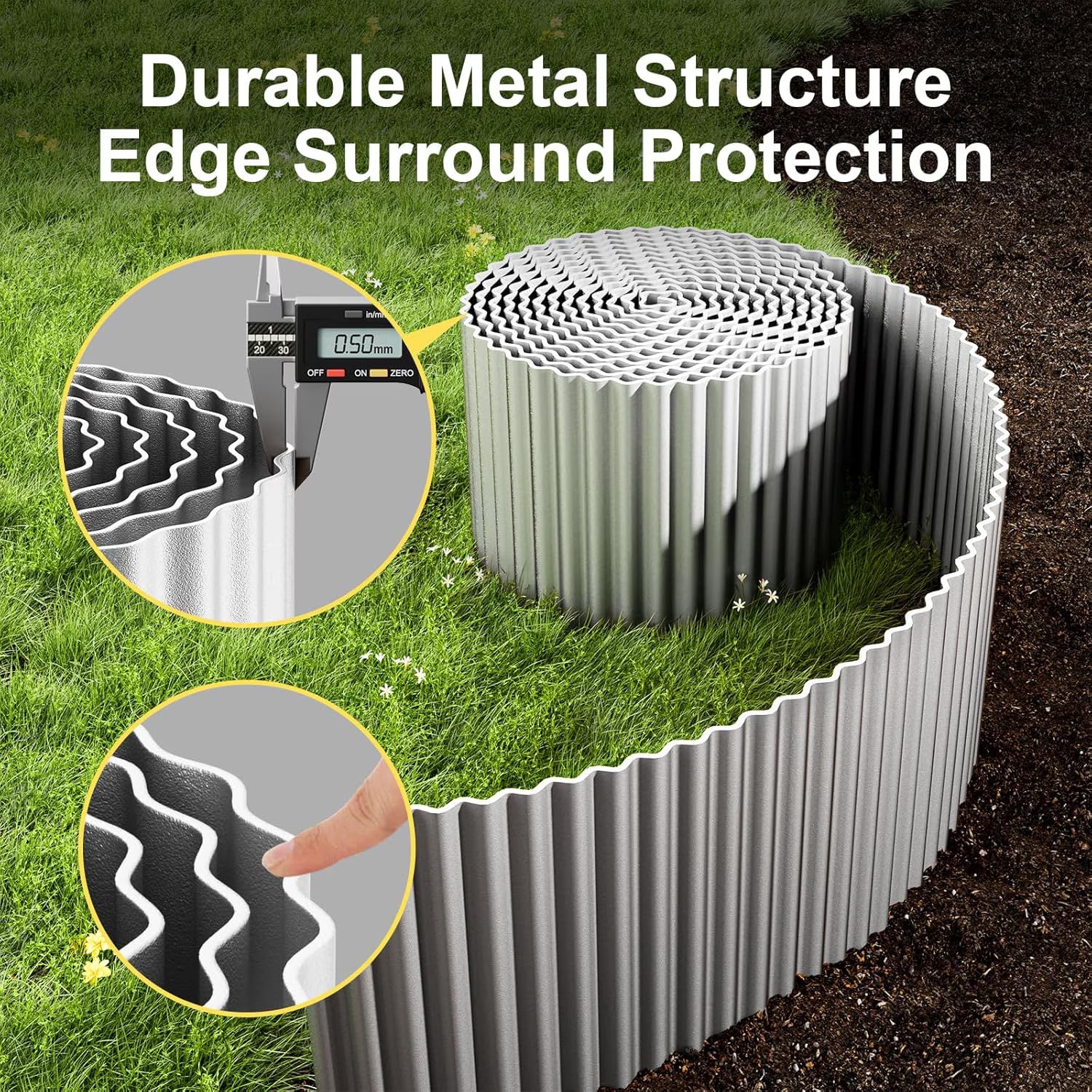 Corrugated Garden Edging Border,10