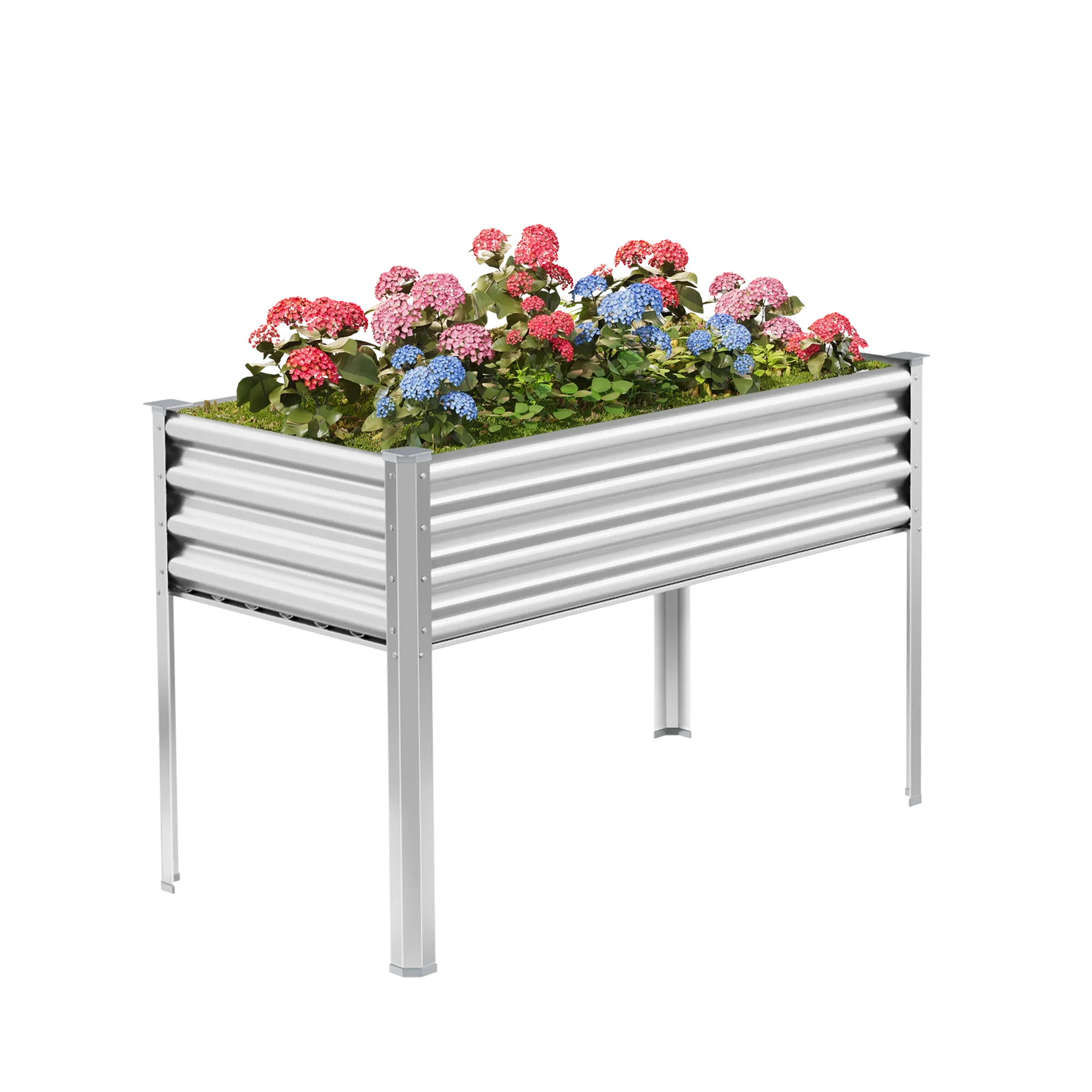 Metal Raised Beds For Gardening Primehome Raised Planter Box Galvanized  Steel Garden Bed - 4 X 2 X 1 Ft. Outdoor Rectangle Metal Frame For  Vegetables/Flowers HD-RPB-18 - The Home Depot Galvanized, image size:2000x2000