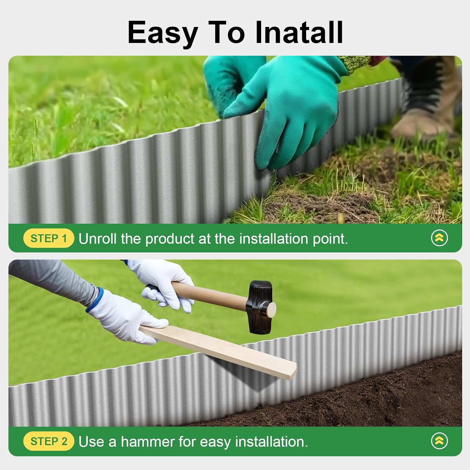 Corrugated Garden Edging Border,10
