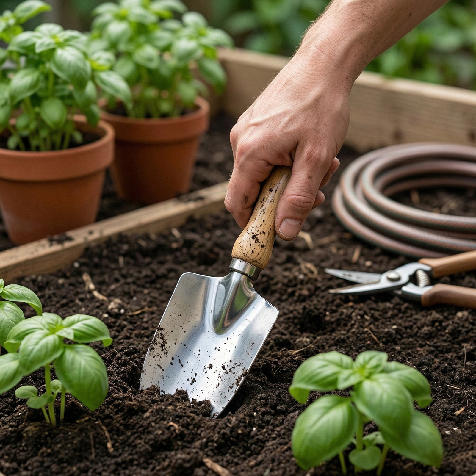 Garden hand shovel (11.3