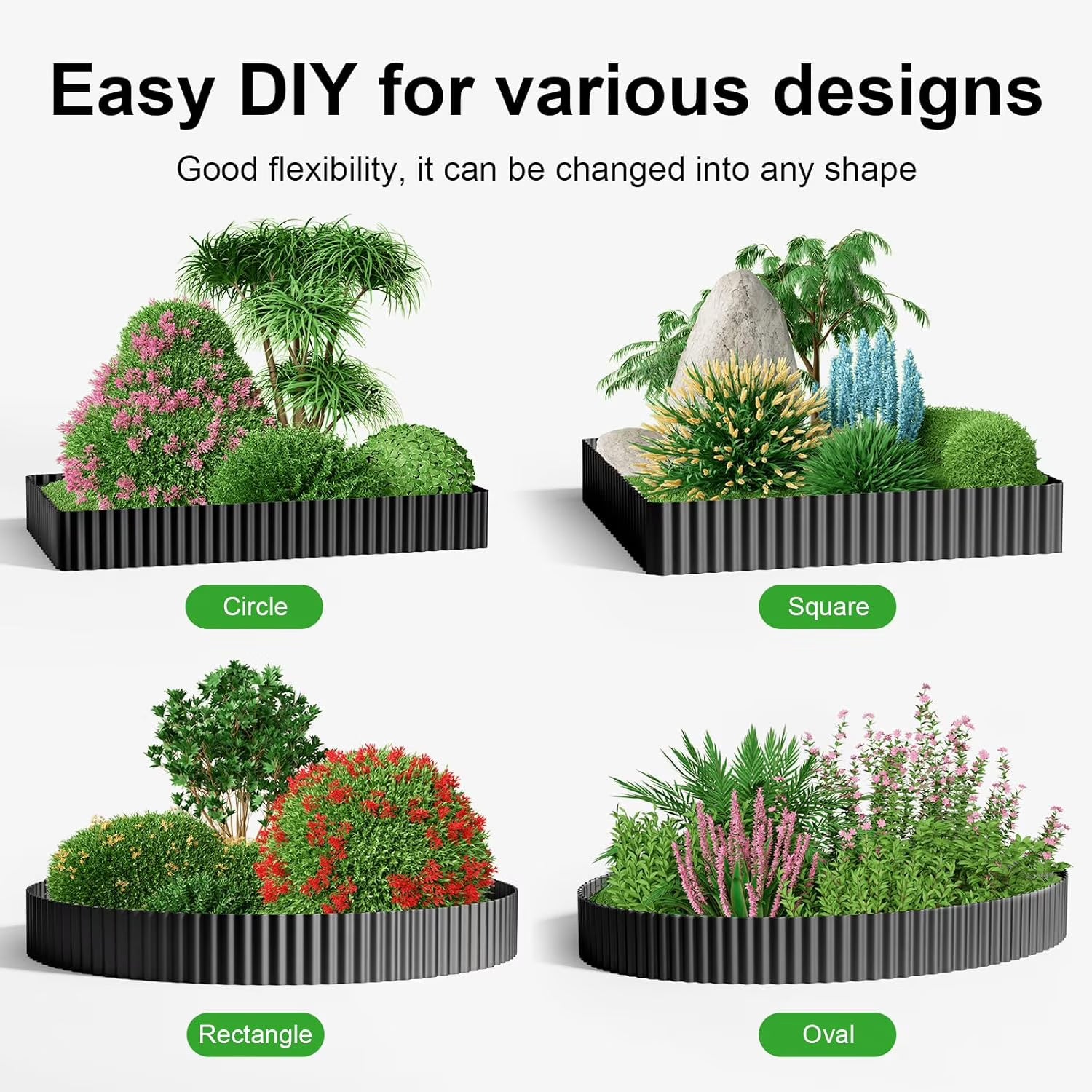 Corrugated Garden Edging Border, 10