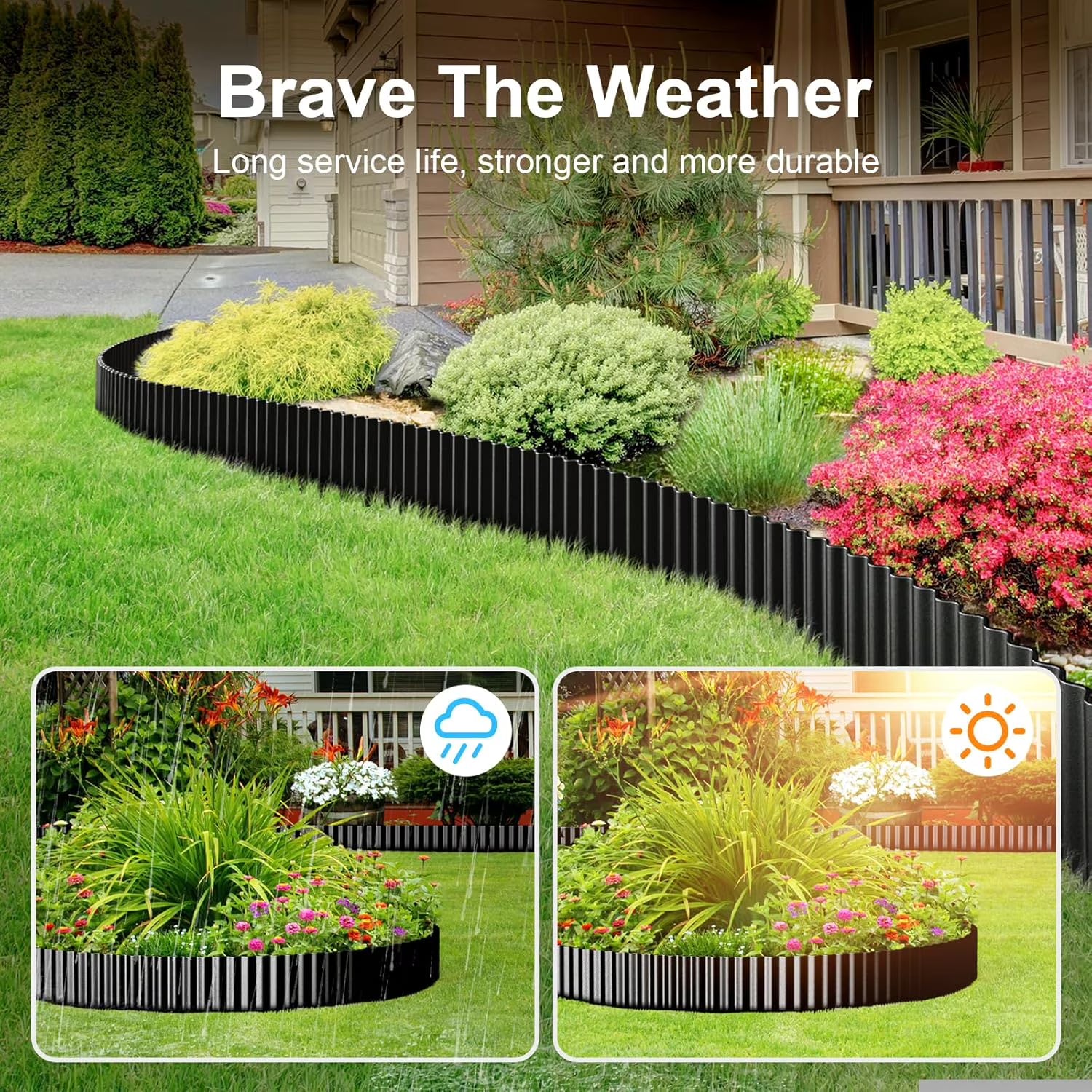 Corrugated Garden Edging Border, 10